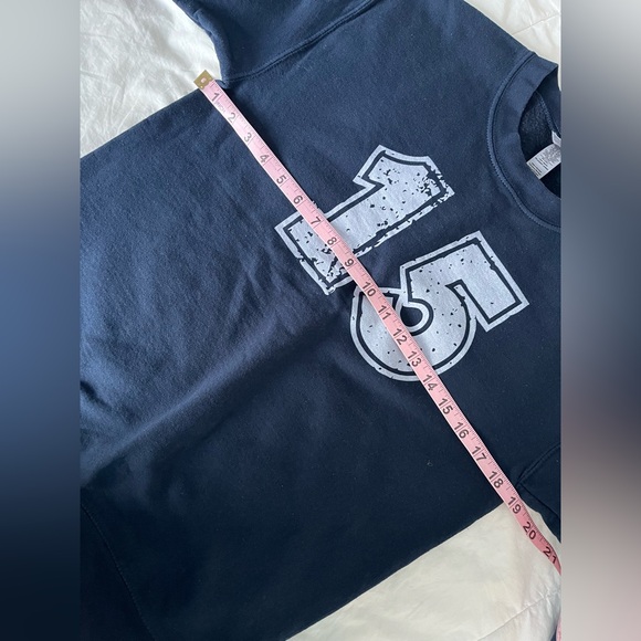 Navy Blue unisex small crewneck #15, 15th Birthday Sweatshirt, 15 Sweatshirt - Picture 2 of 4